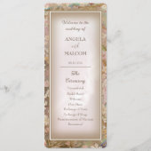 Garden Blooms Hochzeitsprogramm Programm (Vorderseite)