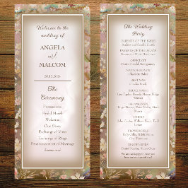 Garden Blooms Hochzeitsprogramm Programm