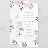 Garden Blooms Hochzeitsprogramm Programm (Vorne/Hinten)