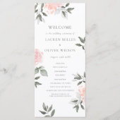 Garden Blooms Hochzeitsprogramm Programm (Vorderseite)