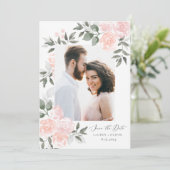 Garden Blooms Save the Date Danke Ihrer Karte (Stehend Vorderseite)