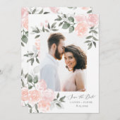 Garden Blooms Save the Date Danke Ihrer Karte (Vorne/Hinten)