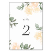 Garden Blooms Tischnummer (Vorderseite)