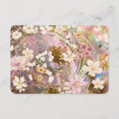 Garden Blooms Wedding Begleitkarte (Rückseite)