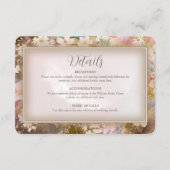 Garden Blooms Wedding Begleitkarte (Vorderseite)