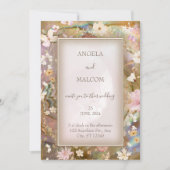 Garden Blooms Wedding Einladung (Vorderseite)