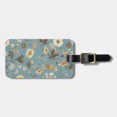 Garden Blue Bloom Gepäckanhänger (Vorderseite horizontal)