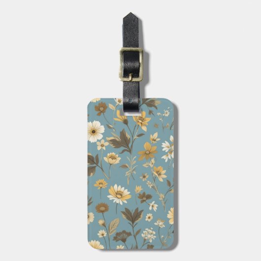 Garden Blue Bloom Gepäckanhänger (Vorderseite vertikal)