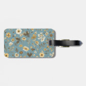 Garden Blue Bloom Gepäckanhänger (Rückseite horizontal)