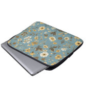 Garden Blue Bloom Laptopschutzhülle (Vorne Knopf)