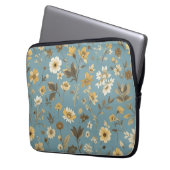Garden Blue Bloom Laptopschutzhülle (Vorderseite Links)