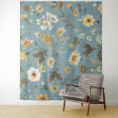 Garden Blue Bloom Wandteppich (Beispiel)