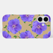 Garden Blue Geranium-Blume Case-Mate iPhone Hülle (Rückseite (Horizontal))