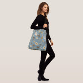 Garden Blue Large Tragetaschen Mit Langen Trägern (Am Model)