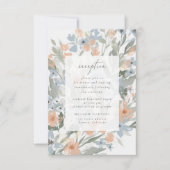 Garden Blüh Empfang Beilage Karte (Vorderseite)