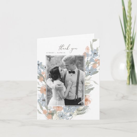 Garden Blüh Vielen Dank Dankeskarte (Vorderseite)