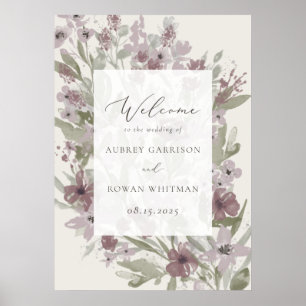 Garden Blüh Wedding Welcome Poster