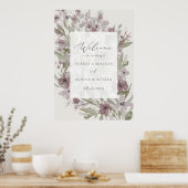Garden Blüh Wedding Welcome Poster (Küche)