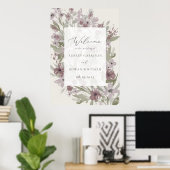 Garden Blüh Wedding Welcome Poster (Heimbüro)