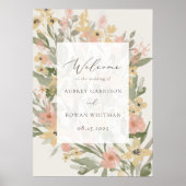 Garden Blüh Wedding Welcome Poster (Vorne)