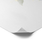 Garden Blüh Wedding Welcome Poster (Ecke)