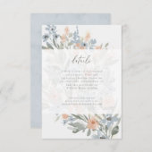 Garden Blühe Details RSVP-Karte einfügen RSVP Karte (Vorne/Hinten)