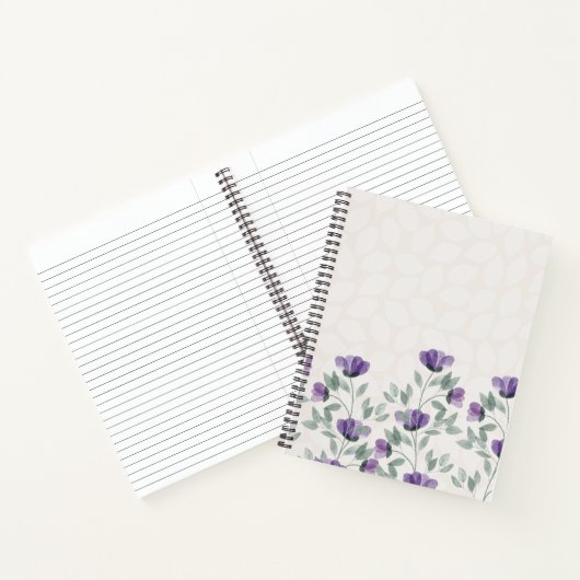 Garden-Blume 8.5 x 11 Spiral-Notebook Notizblock (Innenseite)