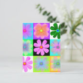 Garden Blume-9 Postkarte (Stehend Vorderseite)