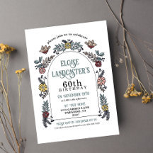 Garden Blume Arch Milestone 60. Geburtstag