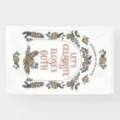 Garden Blume Arch Willkommen Geburtstagsparty Banner (Horizontal)