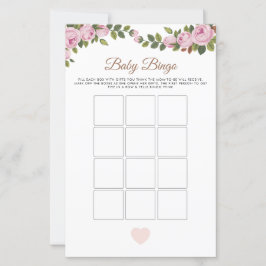 Garden Blume Baby Bingo Baby Showspiel