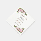 Garden Blume Babydusche Danke Paper Napkin Serviette (Ecke)