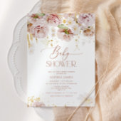 Garden-Blume Babydusche Einladung