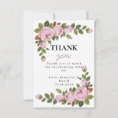 Garden Blume Babydusche Flat Danke Karte (Vorderseite)