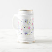 Garden Blume Beer Stein Bierglas (Vorderseite Links)