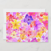Garden Blume Boho Wildblume Save The Date (Rückseite)