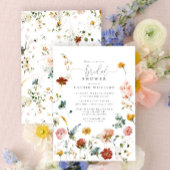 Garden Blume Botanisches Script Brautparty Einladung