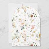 Garden Blume Botanisches Script Brautparty Einladung (Rückseite)
