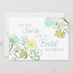 Garden Blume Bridal Luncheon Einladung Karte