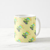 Garden Blume Diagonal Lt Yellow Kaffeetasse (VorderseiteRechts)