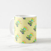 Garden Blume Diagonal Lt Yellow Kaffeetasse (Vorderseite Links)