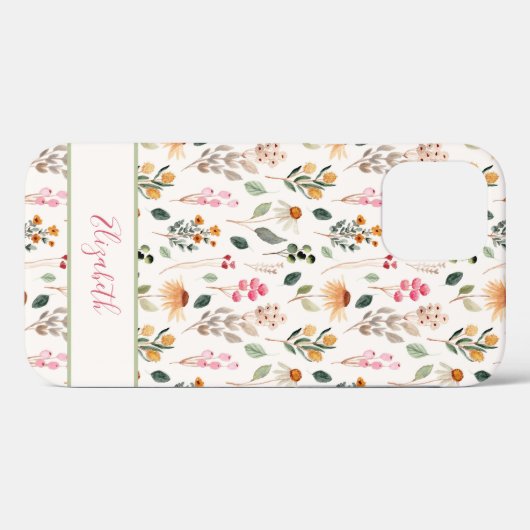 Garden Blume Einzigartiges Muster Case-Mate iPhone Hülle (Rückseite (Horizontal))