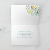 Garden Blume Eltern Hochzeitstag Dankeschön Karte (Innenseite)