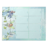 Garden Blume Fairies Wochenplaner Notizblock (Vorderseite)