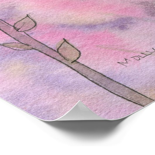 Garden Blume Fee Kunstgewerbe Poster (Ecke)