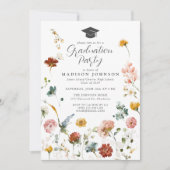 Garden Blume Foto Hochschule Party Einladung (Vorderseite)