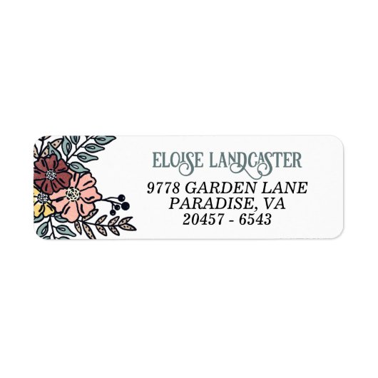 Garden-Blume geben Adresse zurück (Vorne)