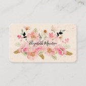 Garden Blume Haar Stylist Salon Terminkarte (Vorderseite)