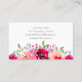 Garden Blume Haar Stylist Salon Visitenkarte (Rückseite)