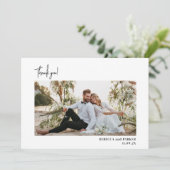 Garden Blume Hochzeit Danke Foto Qr Scan (Stehend Vorderseite)